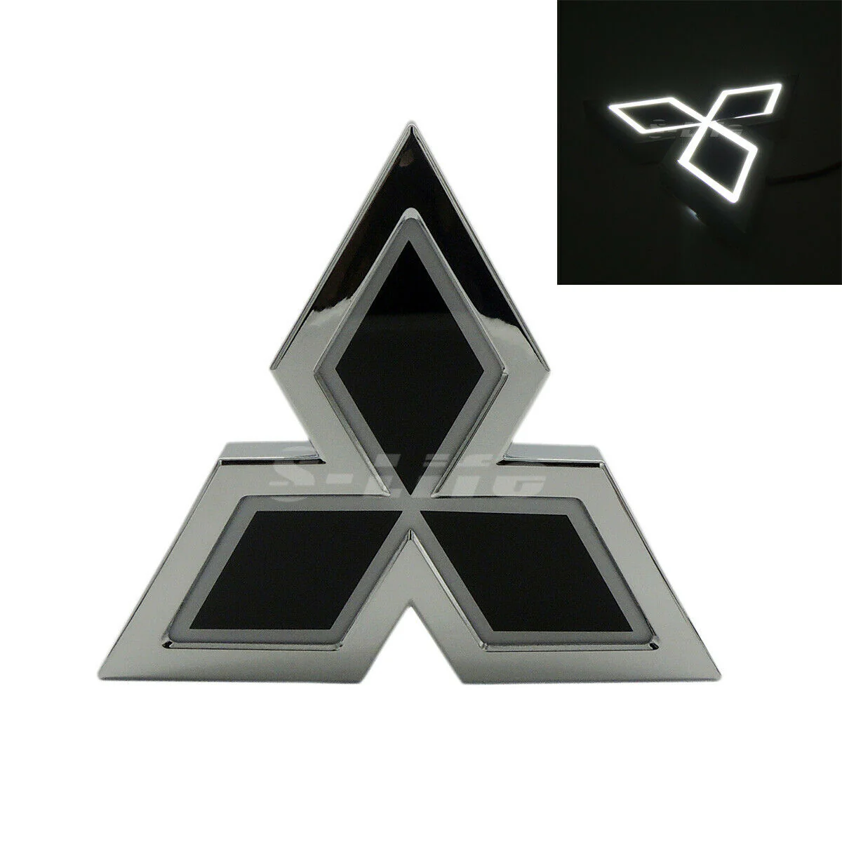 08-16 MITSUBISHI LANCER Set of 2PCS Bride Racing Fabric Floor Mats Interior Carpets with White 5D LED Logo Badge Emblem Light - Image 6