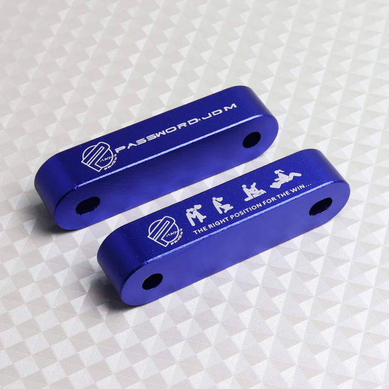 1 Set Blue Password JDM Hood Vent Spacer Risers 90-01 Integra / 88-00 Civic New - Image 7