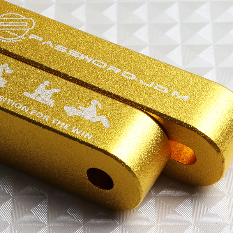1 Set Gold Password JDM Hood Vent Spacer Risers 90-01 Integra / 88-00 Civic New - Image 2