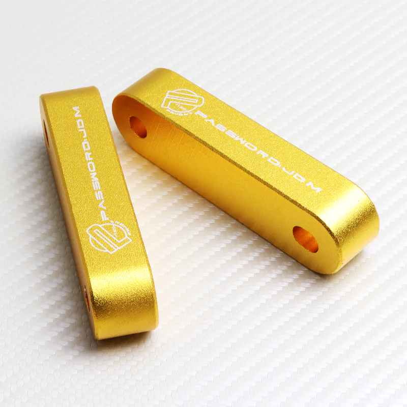 1 Set Gold Password JDM Hood Vent Spacer Risers 90-01 Integra / 88-00 Civic New - Image 7