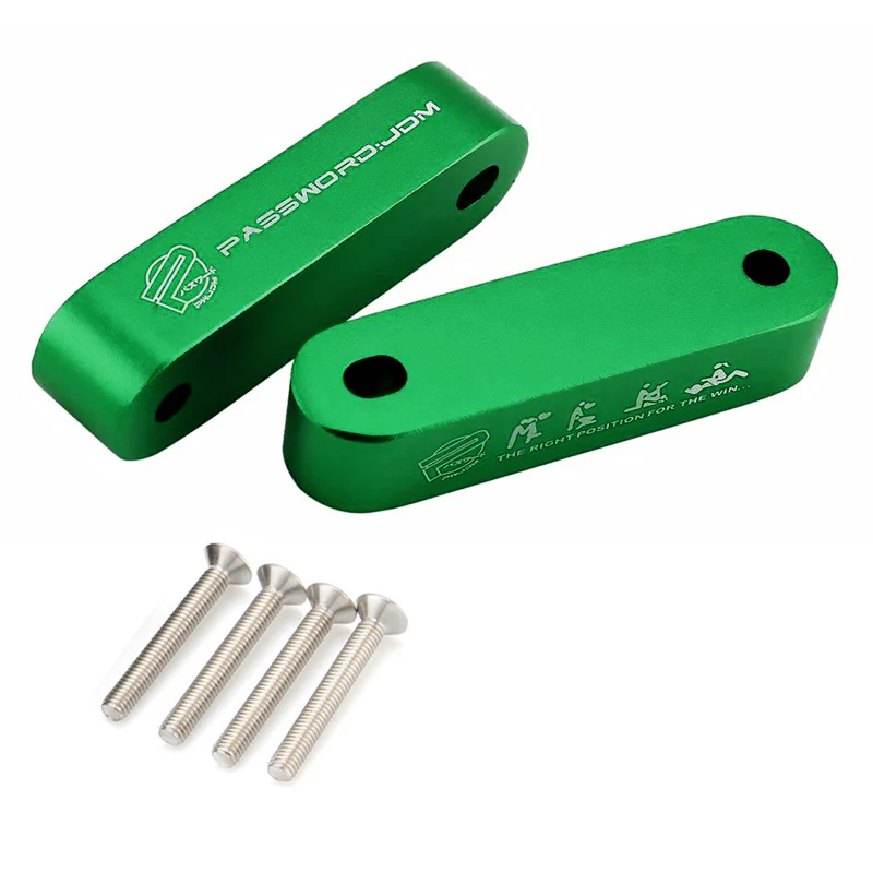 1 Set Green Password JDM Hood Vent Spacer Risers 90-01 Integra / 88-00 Civic New - Image 4