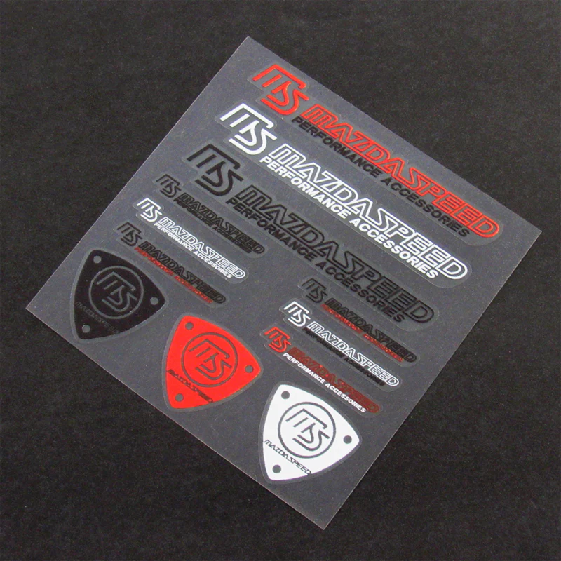 Mazdaspeed 12pcs Reflective Sticker Set - Image 2