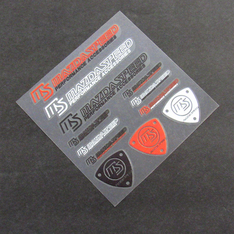 Mazdaspeed 12pcs Reflective Sticker Set - Image 3