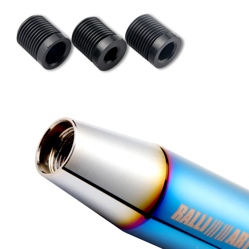 13CM- RALLIART Aluminum Burnt Blue Universal Gear Shift Knob Shifter Lever Head - Image 5