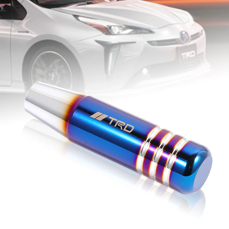 13CM - TRD Aluminum Burnt Blue Universal Gear Shift Knob Shifter Lever Head NEW - Image 2