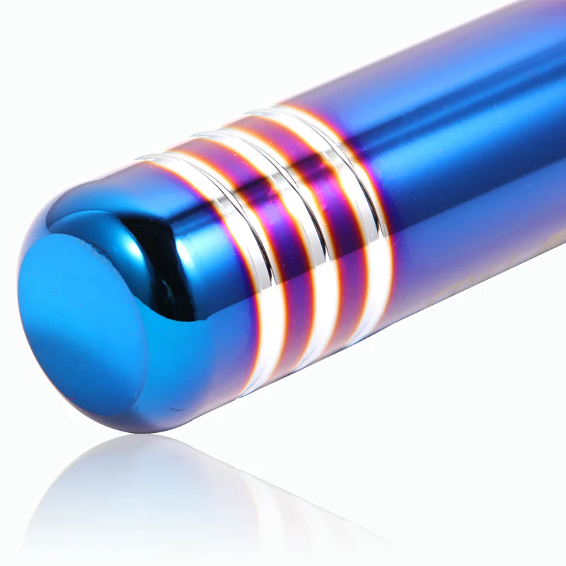 13CM - TRD Aluminum Burnt Blue Universal Gear Shift Knob Shifter Lever Head NEW - Image 3