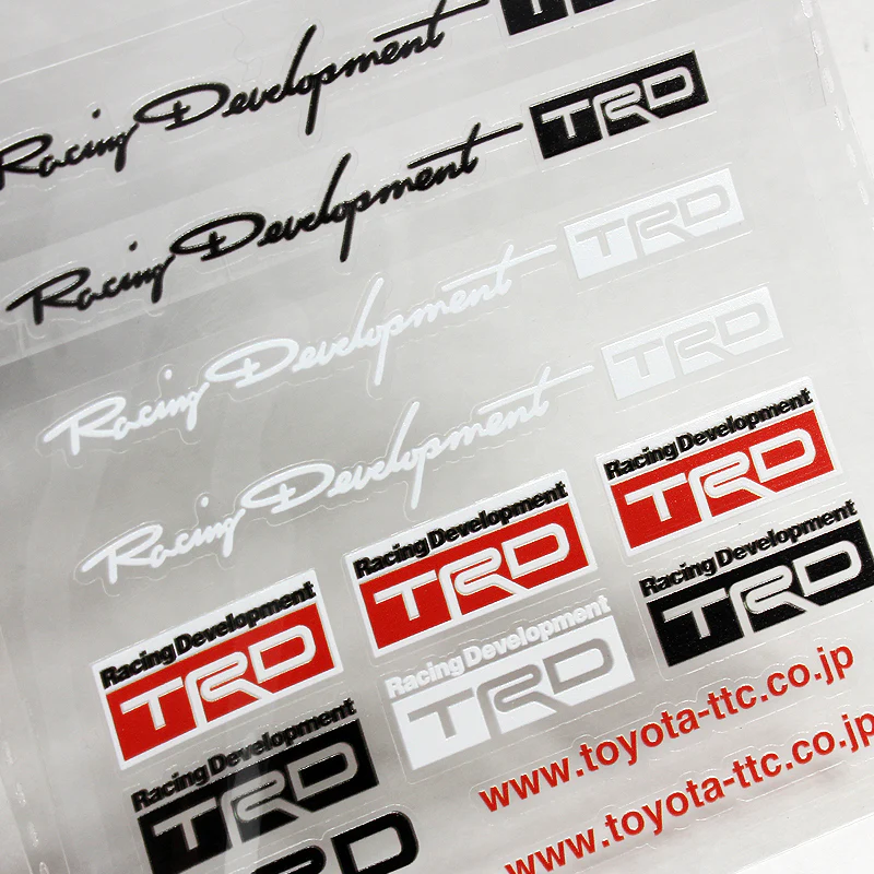 Toyota TRD 14pcs Reflective Sticker Set - Image 3