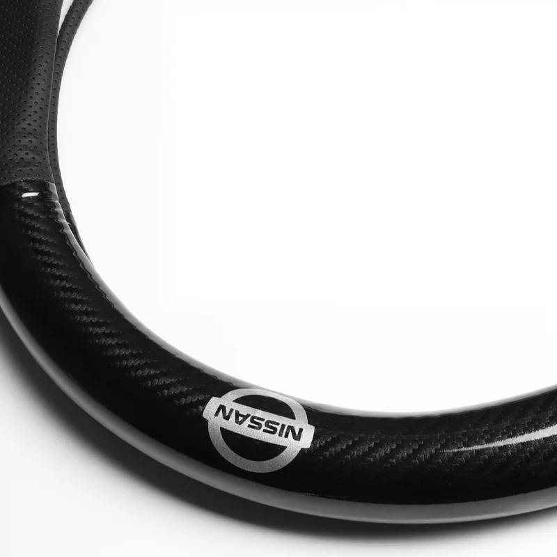 15" Carbon Fiber Style Quality Leather Car Steering Wheel Cover For All NISSAN NEW x1 - Image 4