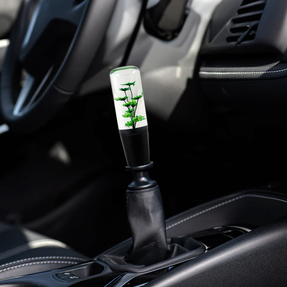 15CM JDM Clear Real Flowers Manual Gear Stick Shift Knob Lever Shifter Head VIP - Image 16