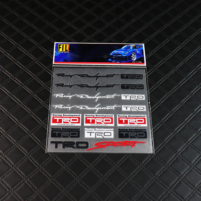 Toyota TRD 16pcs Reflective Sticker Set - Image 2