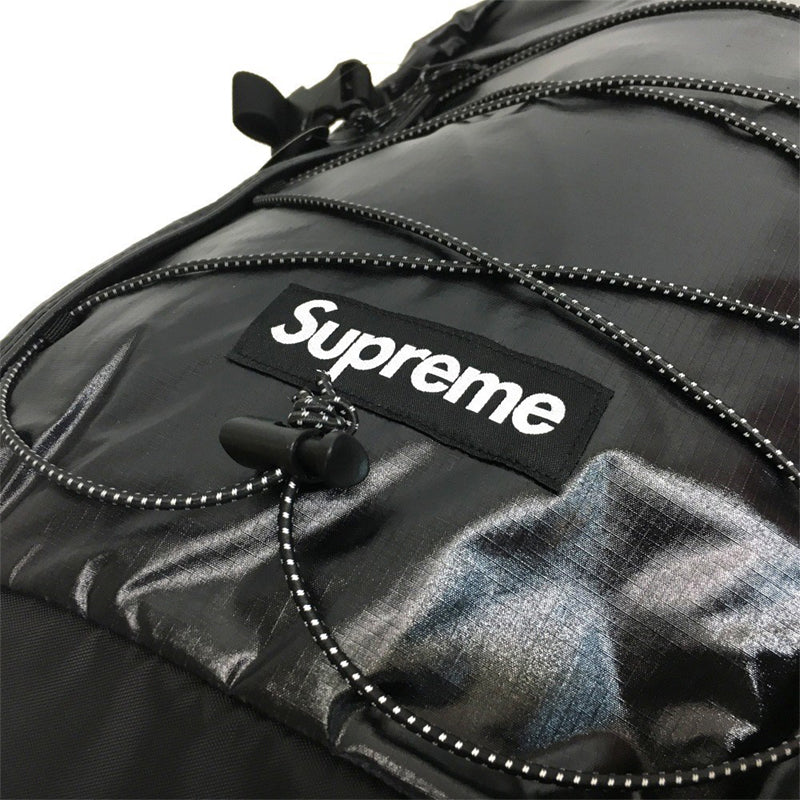 Black Supreme3M Box Logo Backpack Bag Unisex High Quality Laptop School Bag NEW 17"X13" - Image 3