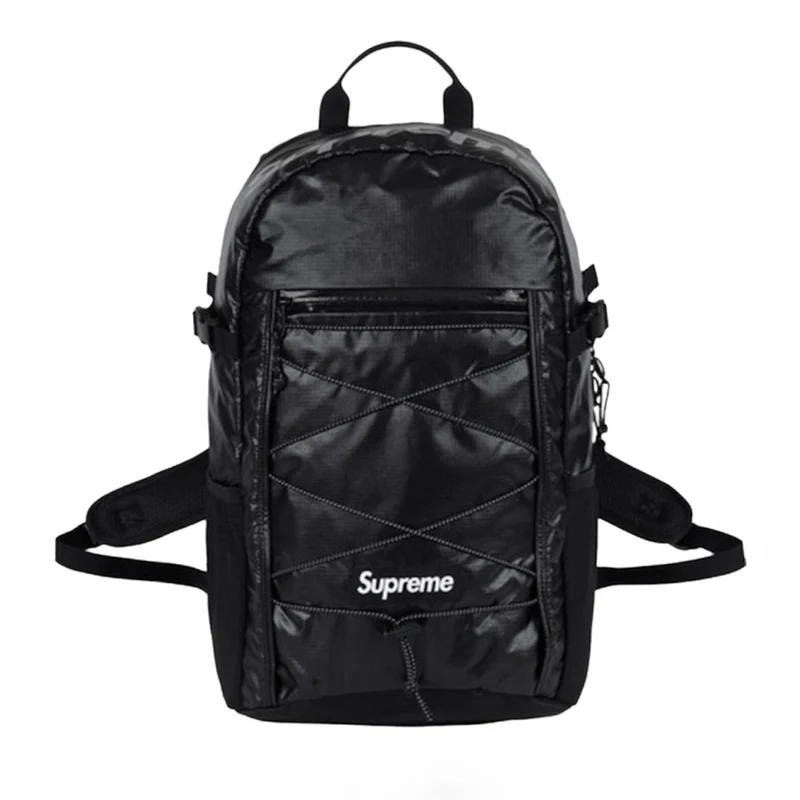 Black Supreme3M Box Logo Backpack Bag Unisex High Quality Laptop School Bag NEW 17"X13" - Image 4