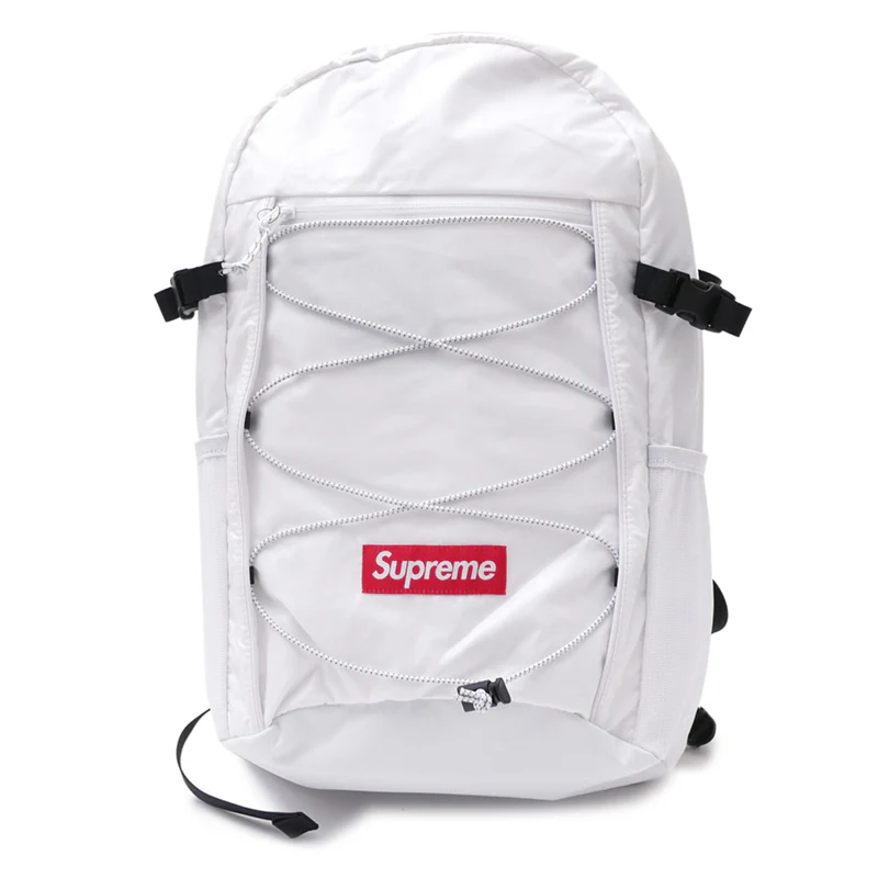 17" Supreme3M Box Logo Unisex High Quality Travel Sport Laptop Backpack School Bag - White - Image 3