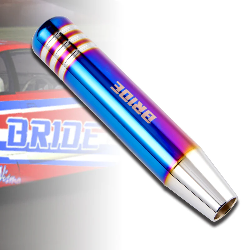 18CM - Bride Aluminum Burnt Blue Universal Gear Shift Knob Shifter Lever Head New - Image 2