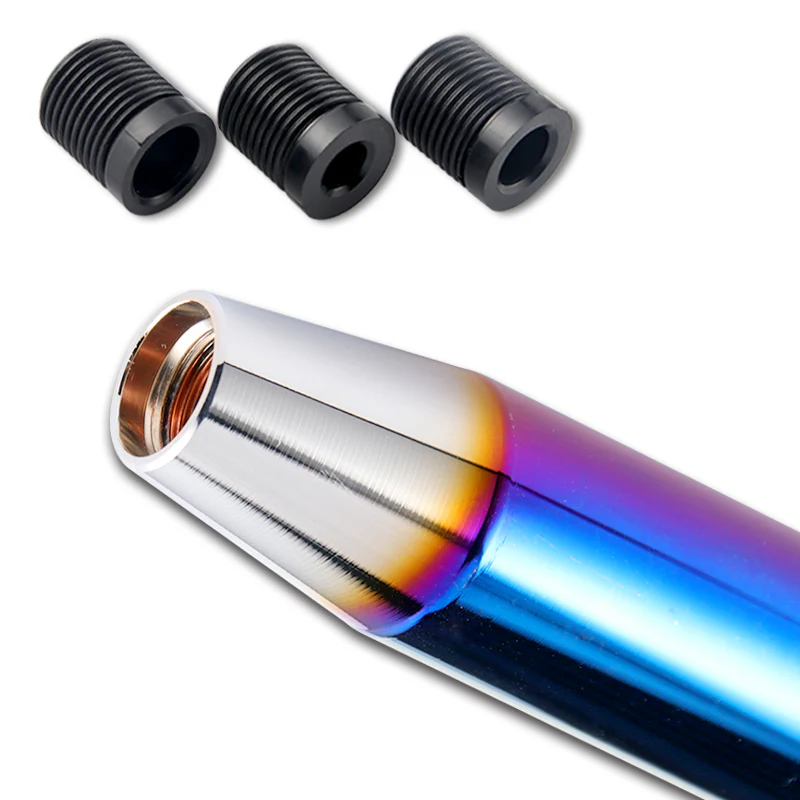 18CM - JDM MUGEN Aluminum Burnt Blue Universal Gear Shift Knob Shifter Lever Head - Image 4
