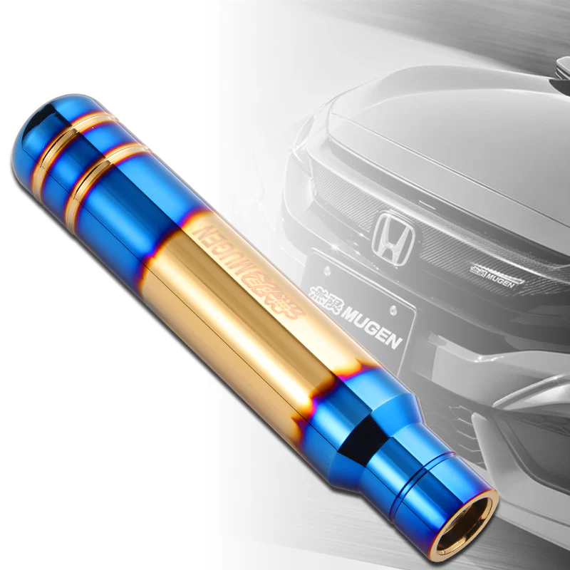 18CM - MUGEN Aluminum Burnt Blue Universal Gear Shift Knob Shifter Lever Head V2 - Image 4