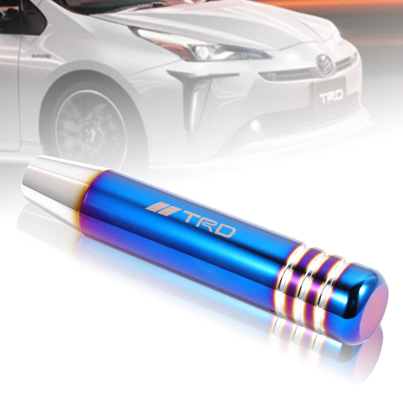 18CM - TRD Aluminum Burnt Blue Universal Gear Shift Knob Shifter Lever Head NEW - Image 2