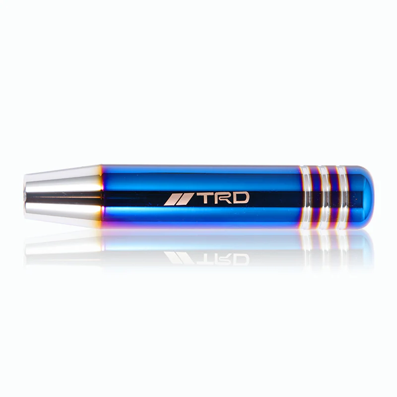 18CM - TRD Aluminum Burnt Blue Universal Gear Shift Knob Shifter Lever Head NEW - Image 3