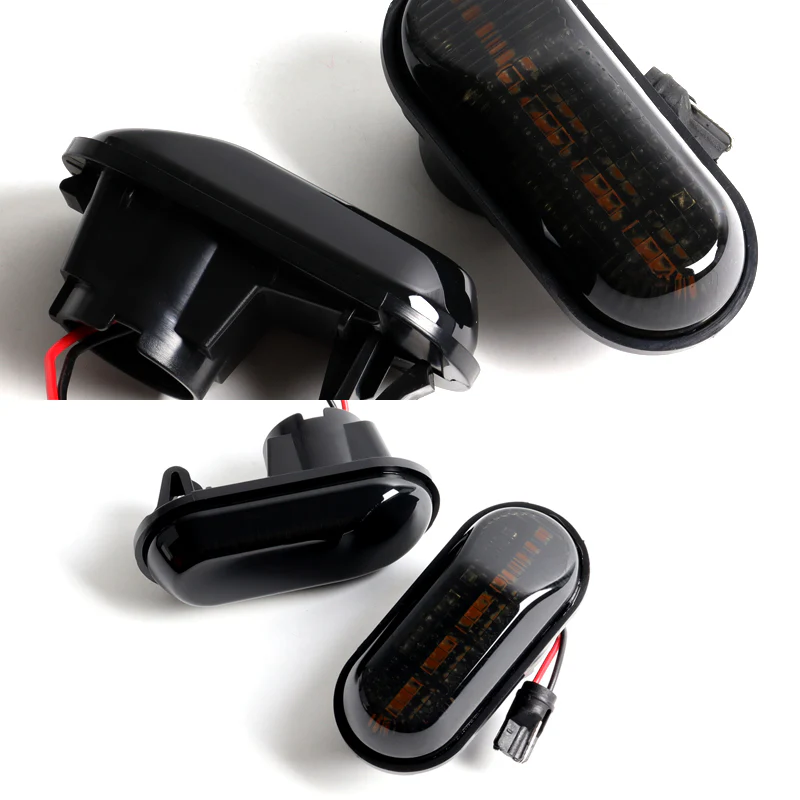 2000-2009 Honda S2000 Amber LED Turn Signal Front Side Marker Lights -Smoked Lens - Image 4