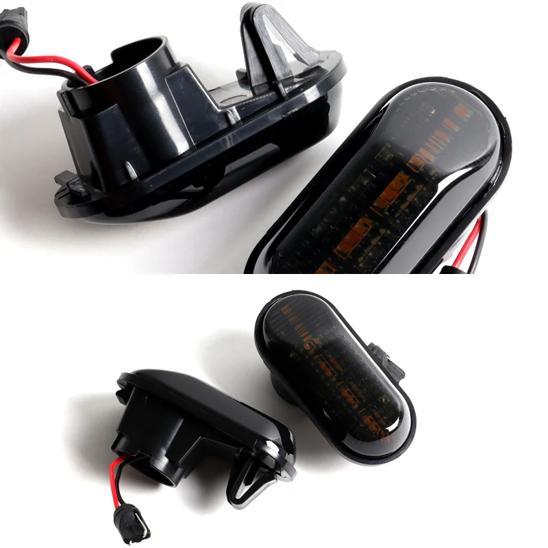 2000-2009 Honda S2000 Sequential Amber LED Turn Signal Front Side Marker Lights -Smoked Lens - Image 4