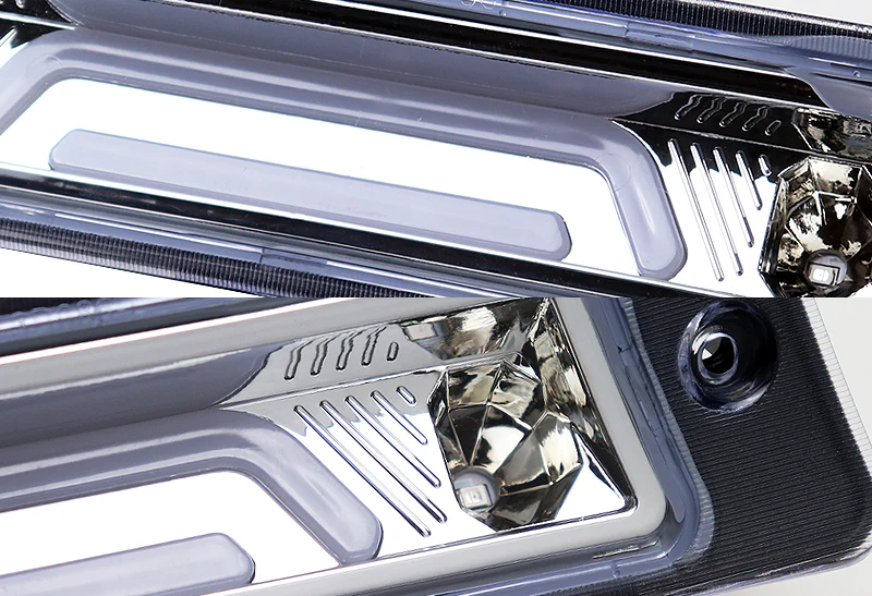 1987-1993 Ford Mustang LX LED Third Spoiler Brake Light - Chrome Housing Clear Lens - Image 2