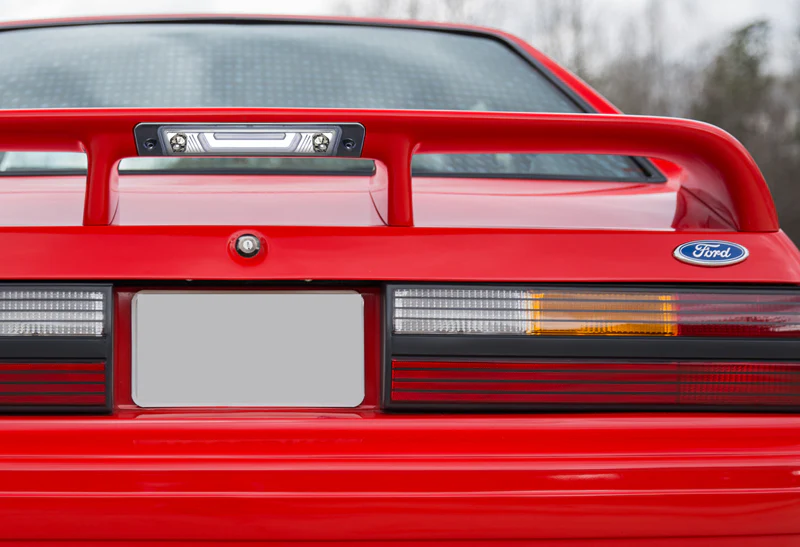 1987-1993 Ford Mustang LX LED Third Spoiler Brake Light - Chrome Housing Clear Lens - Image 5