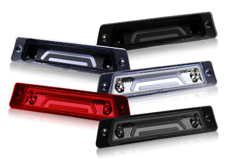 1987-1993 Ford Mustang LX LED Third Spoiler Brake Light - Chrome Housing Clear Lens - Image 6