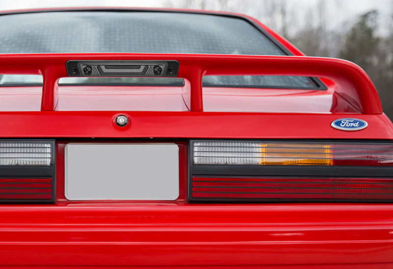 1987-1993 Ford Mustang LX LED Third Spoiler Brake Light - Chrome Housing Smoked Lens - Image 5