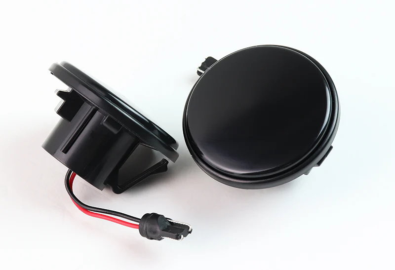 1989-2015 Mazda MX-5 White LED Side Repeater Indicator Lights -Smoked Lens - Image 3