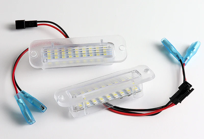 1990-2012 Mercedes-Benz G-Class W463 White 18-SMD 6000K LED License Plate Lights (2pcs) - Image 3