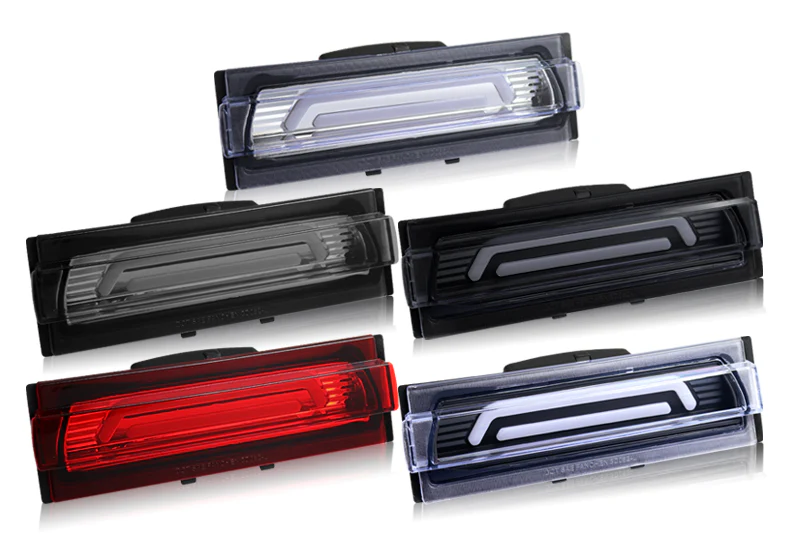 1991-1996 Chevrolet Corvette G2 LED 3RD Brake Light Rear Stop Lamp - Chrome Housing Clear Lens - Image 5