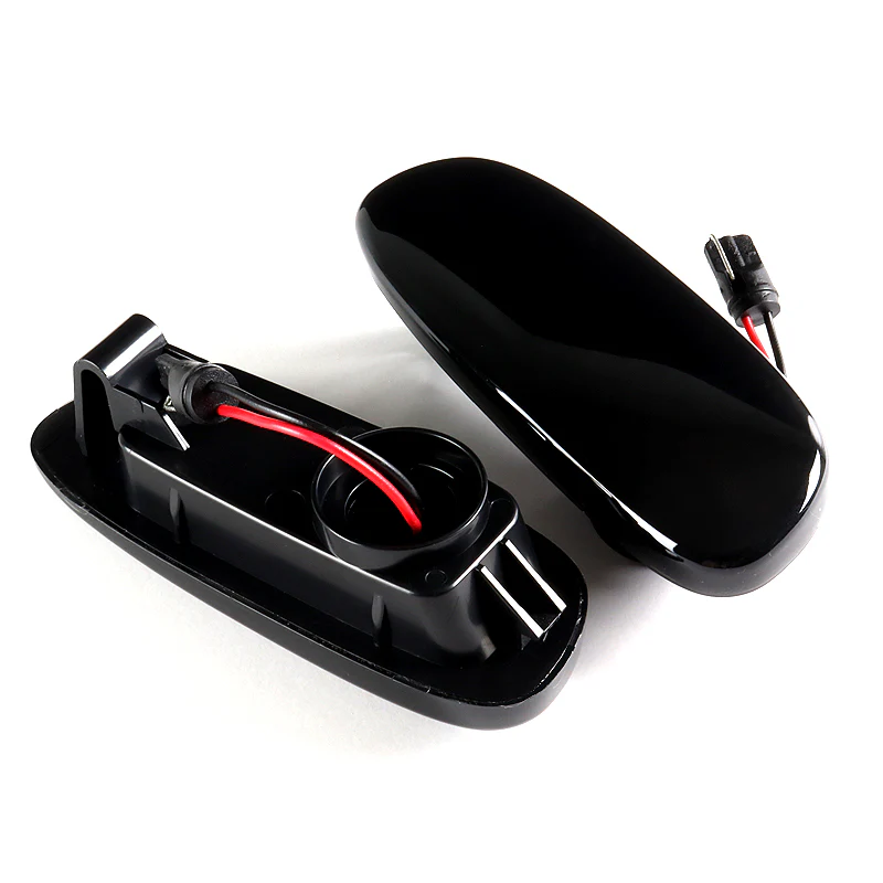 1993-2001 Subaru Impreza Amber LED Turn Signal Front Side Marker Lights -Smoked Lens - Image 2