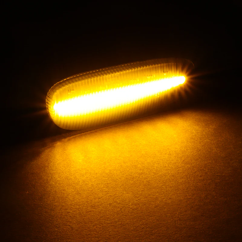 1993-2001 Subaru Impreza Amber LED Turn Signal Front Side Marker Lights -Smoked Lens - Image 5