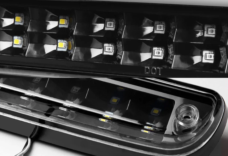 1993-2011 Ford Ranger LED Third Brake Light with Cargo Light - Black Housing Clear Lens - Image 2