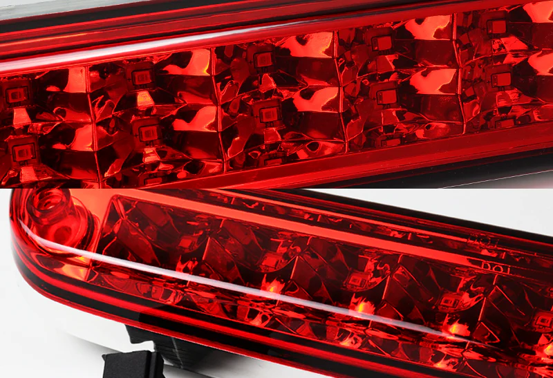 1993-2011 Ford Ranger LED Third Brake Light with Cargo Light - Chrome Housing Red Lens - Image 2