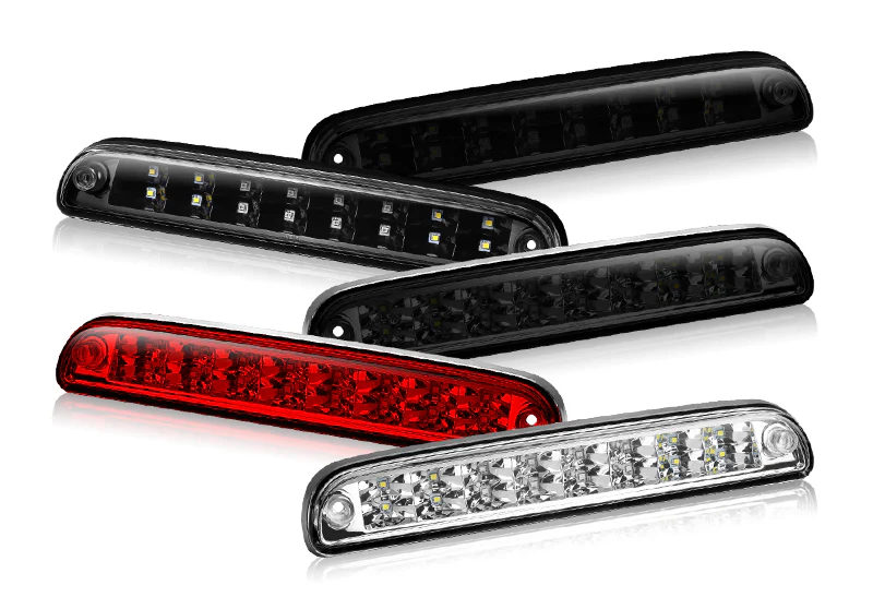 1993-2011 Ford Ranger LED Third Brake Light with Cargo Light - Chrome Housing Red Lens - Image 6