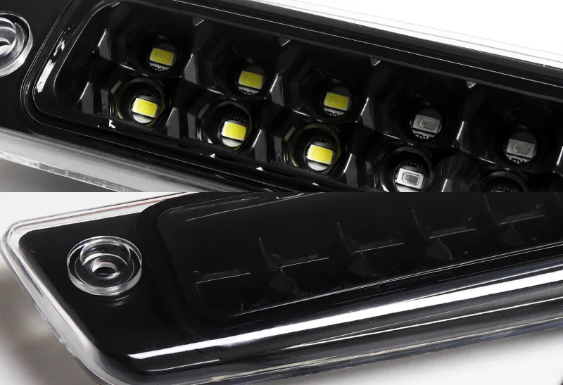 1994-2001 Dodge Ram 1500 2500 3500 24-LED 3RD Brake Light Rear Stop Lamp - Black Housing Clear Lens - Image 2