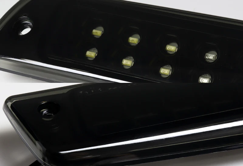 1994-2001 Dodge Ram 1500 2500 3500 24-LED 3RD Brake Light Rear Stop Lamp - Black Housing Smoked Lens - Image 2