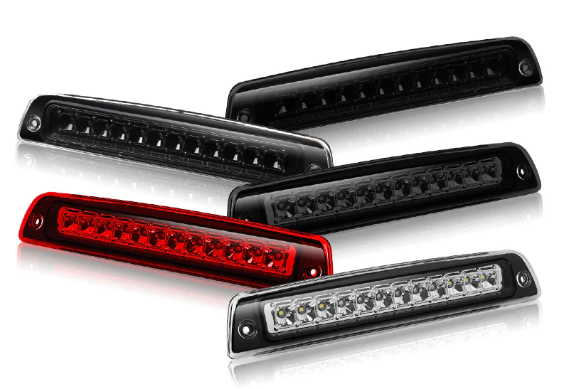 1994-2001 Dodge Ram LED 3RD Brake Light Rear Stop Lamp - Chrome Housing Clear Lens - Image 6