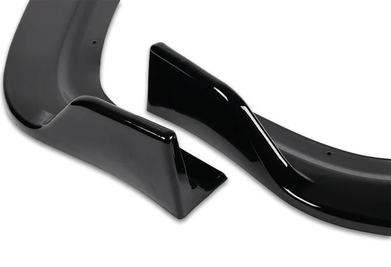 1996-1998 Honda Civic JDM CS-Style Painted Black 3-Piece Front Bumper Body Spoiler Splitter Lip Kit - Image 2