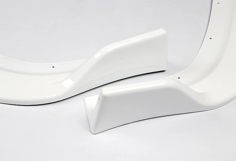 1996-1998 Honda Civic JDM CS-Style Painted White 3-Piece Front Bumper Body Spoiler Splitter Lip Kit - Image 3
