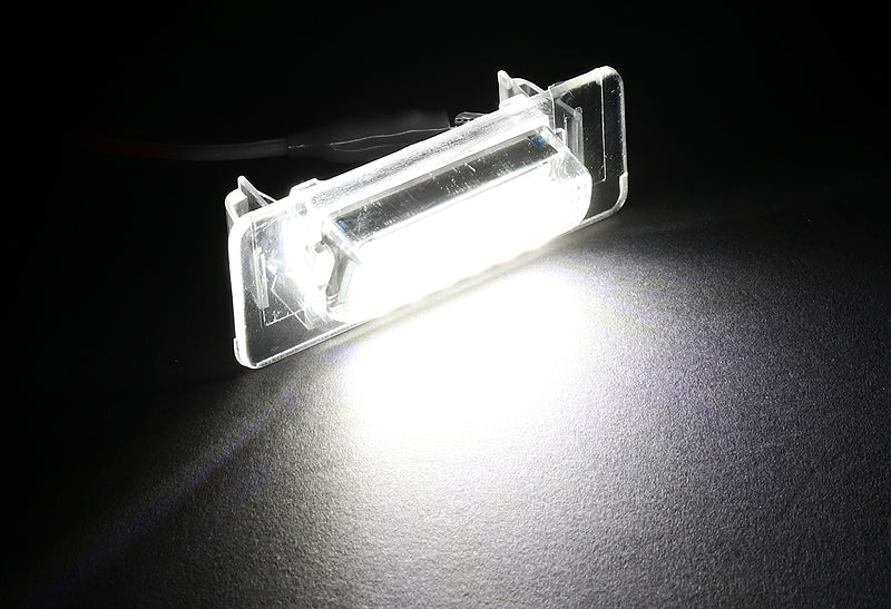 Mercedes-Benz C/E-Class W210 W202 Sedan/4DR White 18-SMD LED License Plate Lights (2pcs) - Image 4