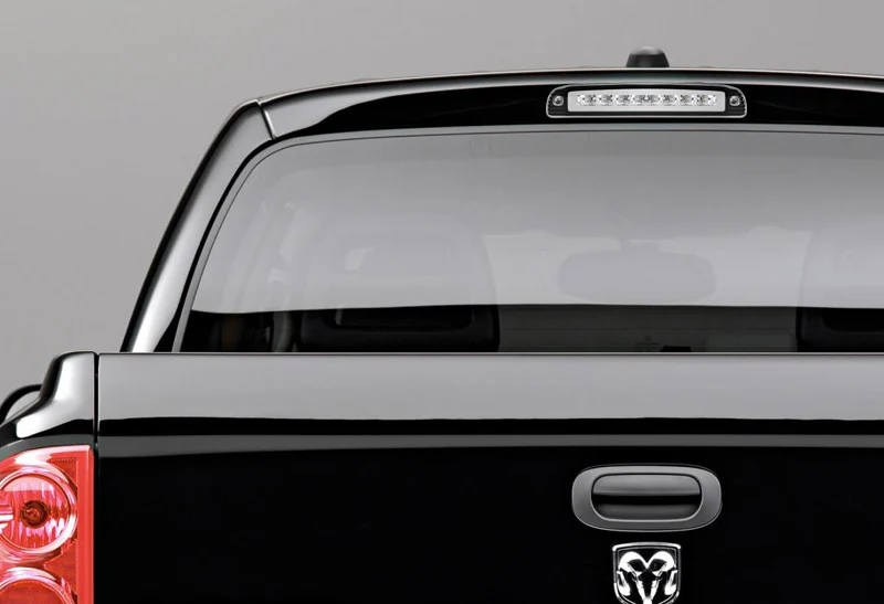 1997-2007 Dodge Dakota LED 3RD Brake Light Rear Stop Lamp Cargo Light - Chrome Housing Clear Lens - Image 5