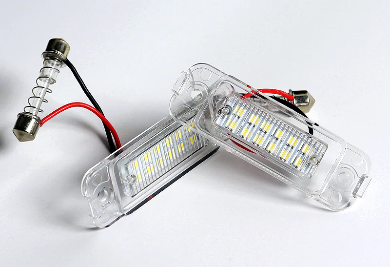 1998-2005 Mercedes-Benz W163 ML-Class White LED License Plate Lights (2pcs) - Image 2
