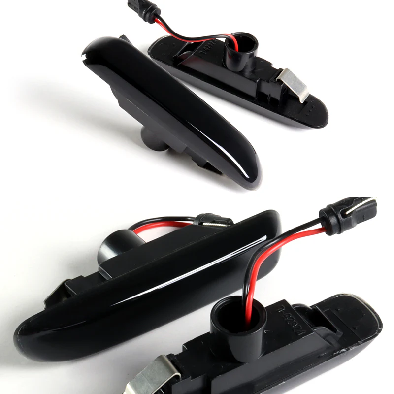 1998-2006 BMW 3-Series E46 Sequential Amber LED Turn Signal Front Side Marker Lights -Smoked Lens - Image 4