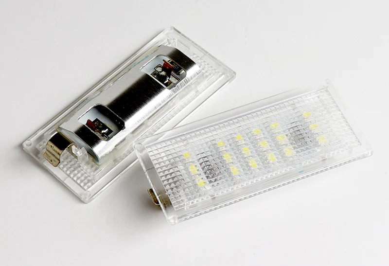 1999–2006 BMW E46 3-Series Coupe / 2-Door White 18-SMD LED License Plate Lights (2pcs) - Image 4