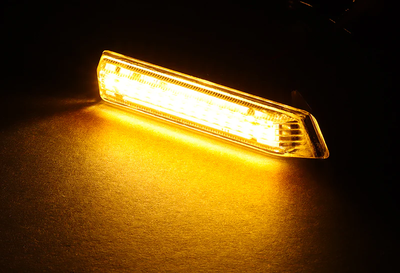 1999-2006 BMW X5 / 1997 - 1998 3-Series Amber LED Turn Signal Front Side Marker Lights -Smoked Lens - Image 4