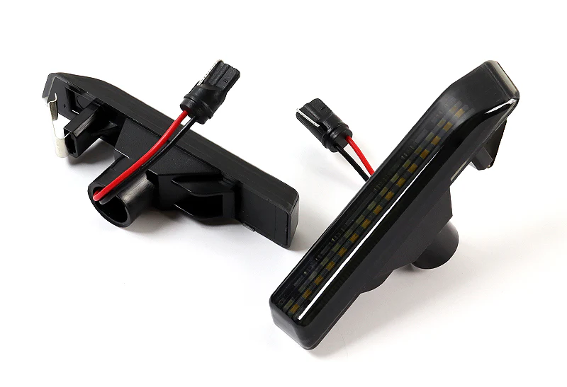 BMW E53 X5 E36 3-Series White LED Turn Signal Front Side Marker Lights -Smoked Lens - Image 2