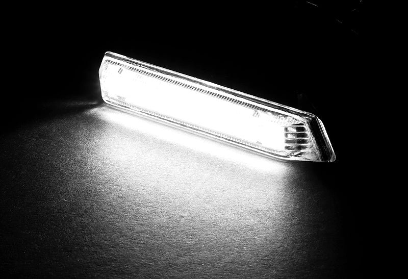 BMW E53 X5 E36 3-Series White LED Turn Signal Front Side Marker Lights -Smoked Lens - Image 4