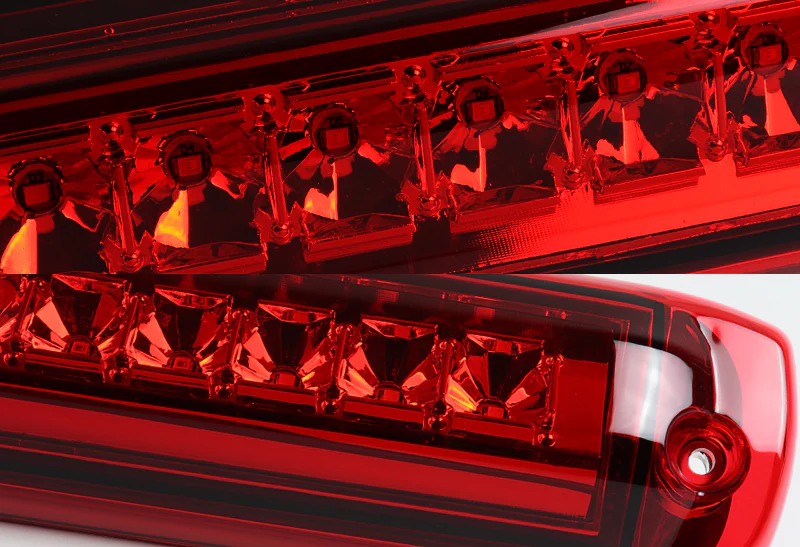 1999-2006 Silverado / Sierra LED Third Brake Light with Cargo Light - Chrome Housing Red Lens - Image 2